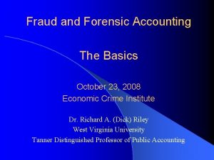 Fraud triangle accounting