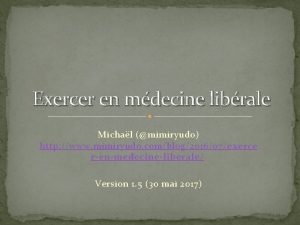 Exercer en mdecine librale Michal mimiryudo http www