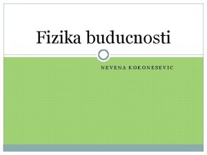 Fizika buducnosti