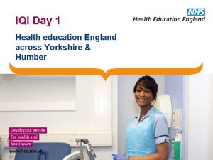 Health education england yorkshire and humber