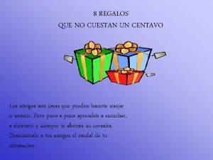 8 regalos que no cuestan un centavo