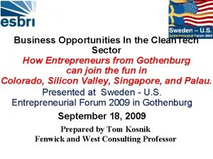 Business Opportunities In the Clean Tech Sector How