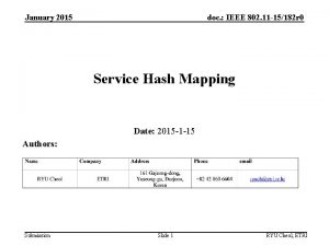 January 2015 doc IEEE 802 11 15182 r