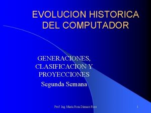 Evolucion de las computadoras por generaciones