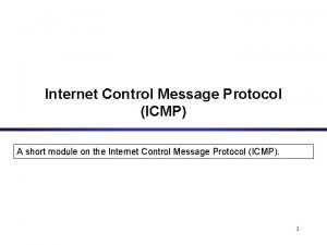 Icmp subtypes