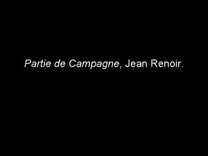 Partie de campagne renoir