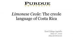 Limonese creole words