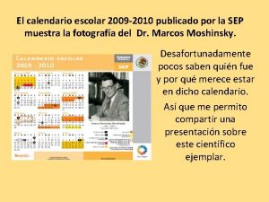 Calendario escolar 2009-2010