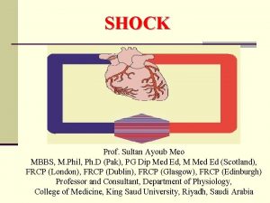 SHOCK Prof Sultan Ayoub Meo MBBS M Phil