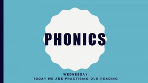 Wednesday phonics