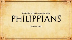 The Epistle of Paul the Apostle to the