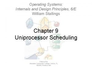 Operating Systems Internals and Design Principles 6E William