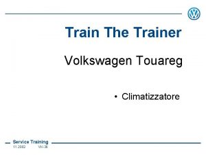 Train The Trainer Volkswagen Touareg Climatizzatore Service Training