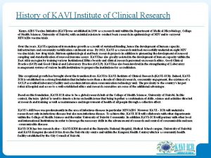 Kavi institute of clinical research