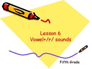 Lesson 6 Vowelr sounds Fifth Grade Spelling Words