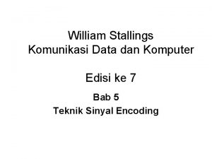 William Stallings Komunikasi Data dan Komputer Edisi ke