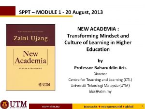 SPPT MODULE 1 20 August 2013 NEW ACADEMIA