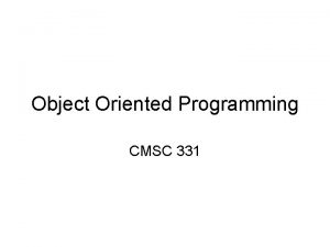Cmsc 331
