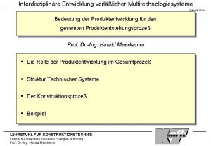 Produktplanung