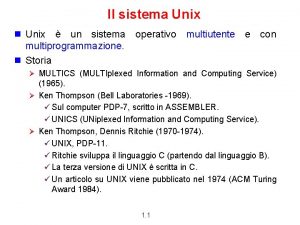 Unix sistema operacional