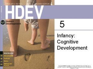 5 Infancy Cognitive Development Copyright 2016 Cengage Learning