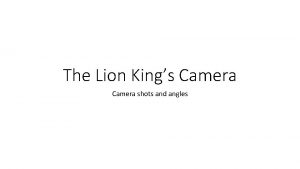 Lion film techniques