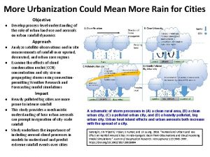 More Urbanization Could Mean More Rain for Cities