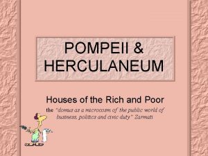 Poor pompeii houses