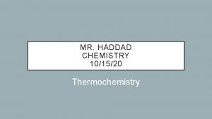 Example of exothermic process