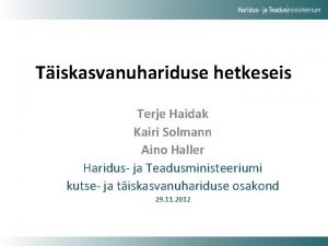 Terje haidak Terje haidak