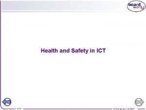 Ict health and safety