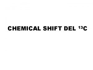 Tabella chemical shift c13