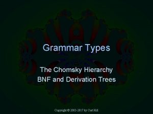 Bnf derivation