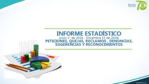 INFORME ESTADSTICO Julio 1 de 2018 Diciembre 31