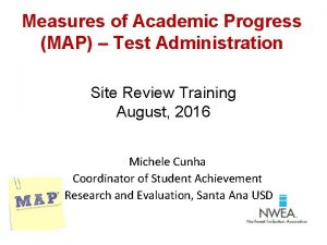 Measures of Academic Progress MAP Test Administration Site