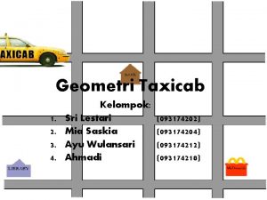 Geometri Taxicab 1 2 3 4 Kelompok Sri