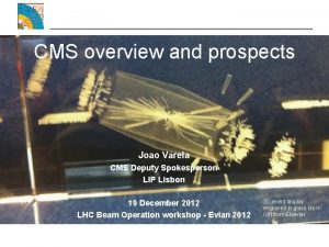 CMS overview and prospects Joao Varela CMS Deputy