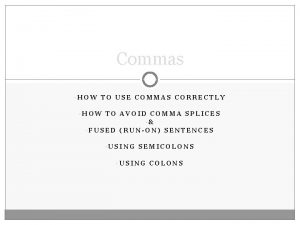 Commas matter