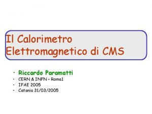 Calorimetro elettromagnetico