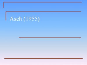 Asch 1955