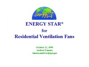 Residential ventilation fans market