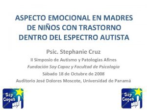 ASPECTO EMOCIONAL EN MADRES DE NIOS CON TRASTORNO