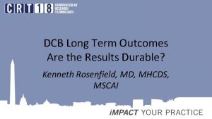 Dcb clinical outcomes