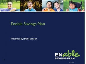 Enable savings plan