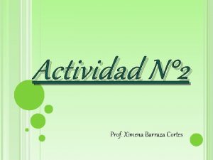Actividad N 2 Prof Ximena Barraza Cortes ITEM