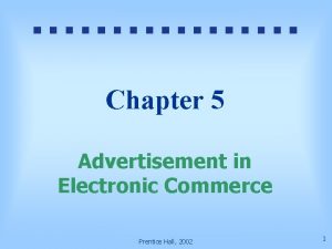 Chapter 5 Advertisement in Electronic Commerce Prentice Hall