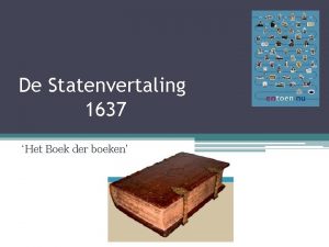 Statenvertaling 1637