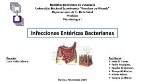 Repblica Bolivariana de Venezuela Universidad Nacional Experimental Francisco