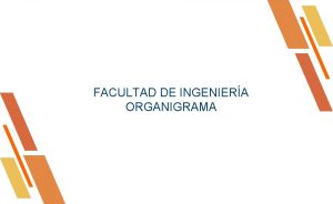Organigrama de la facultad de ingeniería. Organigrama de la facultad de ingeniería.