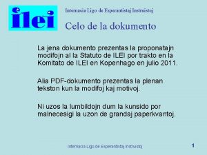 Internacia Ligo de Esperantistaj Instruistoj Celo de la